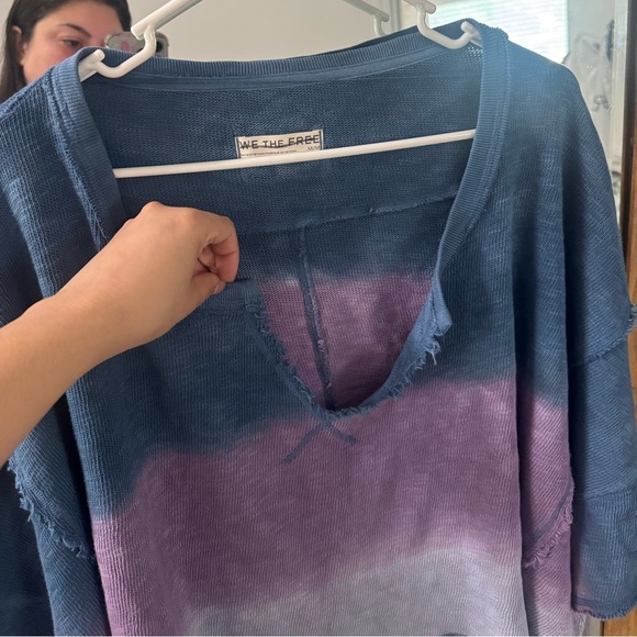 BNWOT Free People We The Free After Midnight Washed Tee - Picture 4 of 5